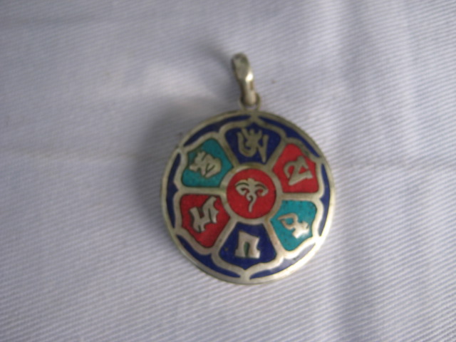 Tibetan 'Om' Pendant 3454